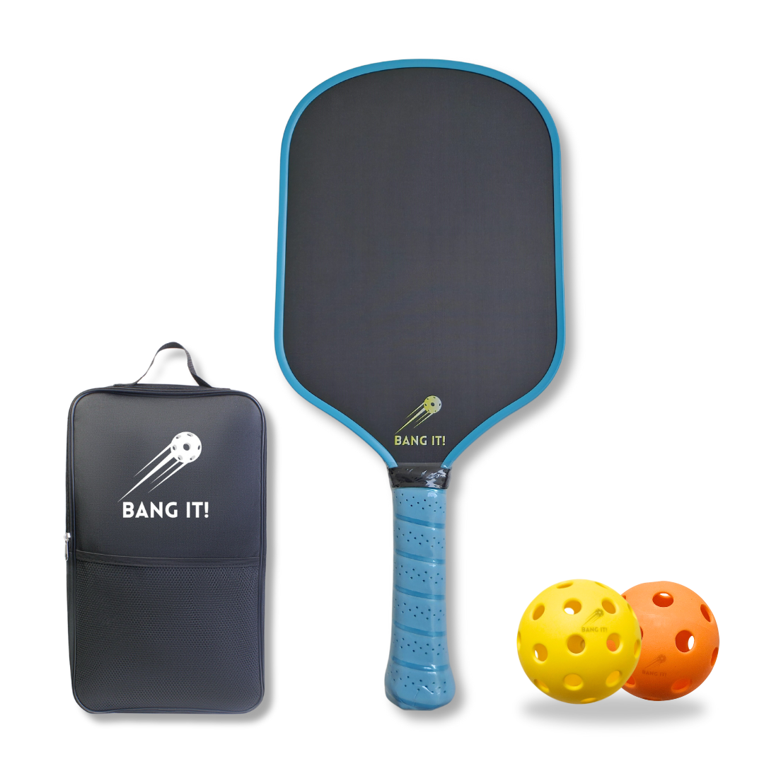 Pickleball Paddle Combo for INTERMEDIATE Players - Raw Carbon Fiber(USPA Approved)