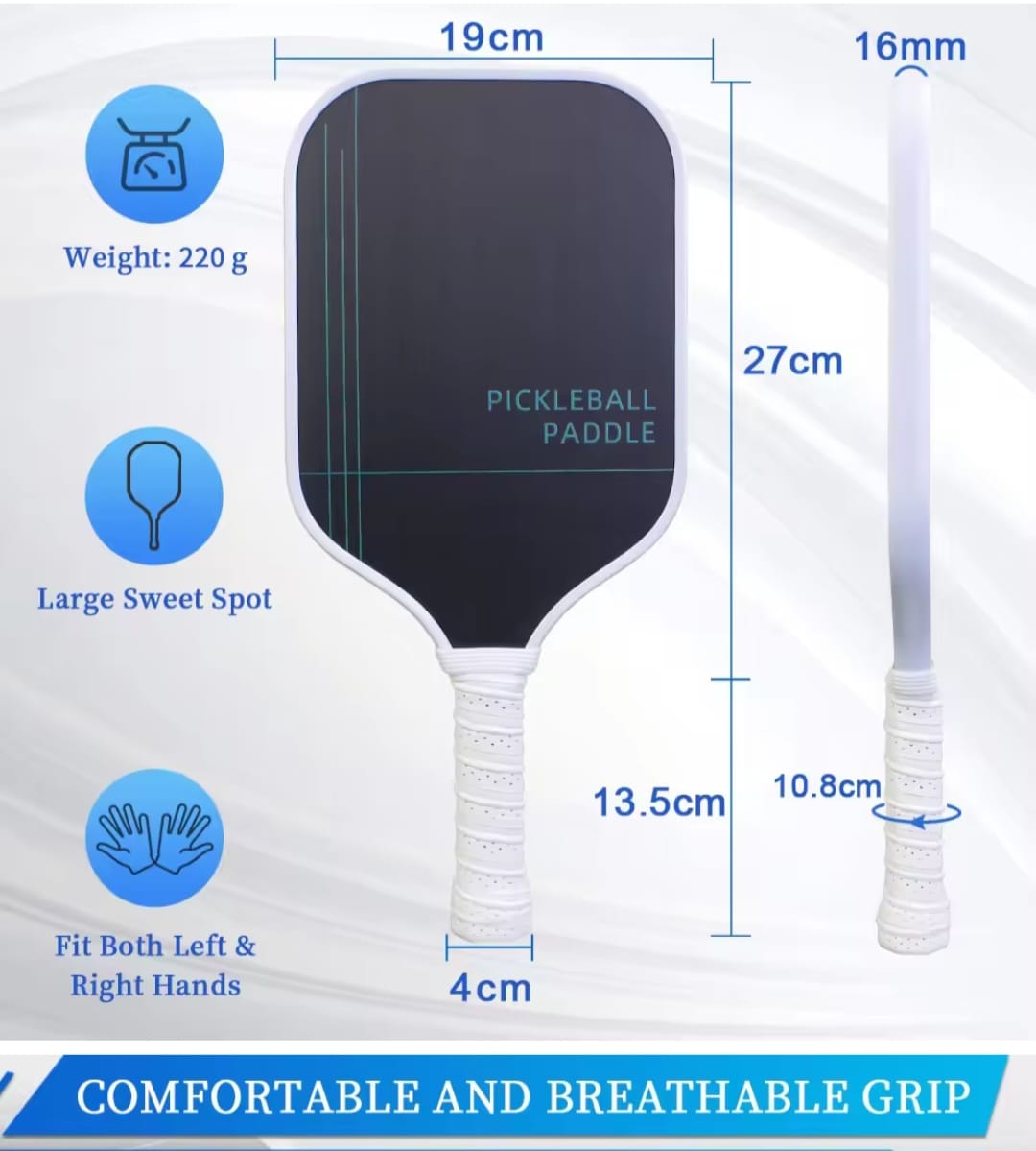 Pickleball Paddle For BEGINNERS - with Name Customization